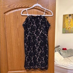 Elegant Black Lace Dress